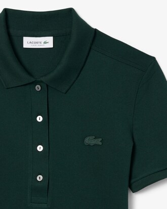 Polo L.12.D slim fit en mini piqu&eacute; stretch