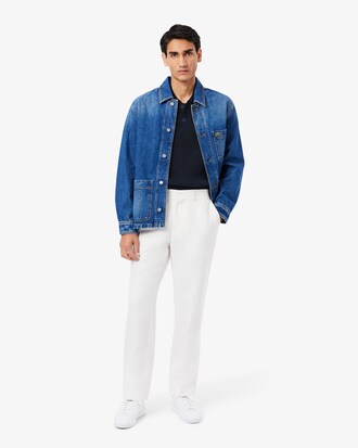 Pull polo manches courtes coton épais