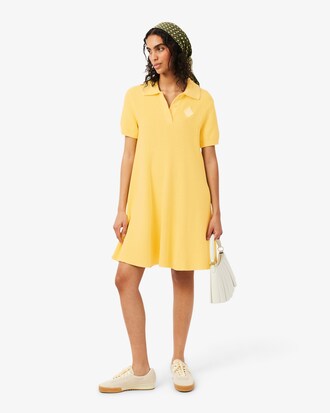 Robe polo coton avec badage