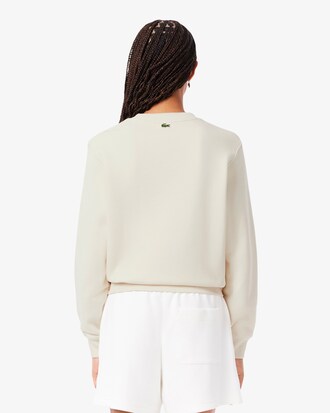 Sweatshirt coton logo embossé