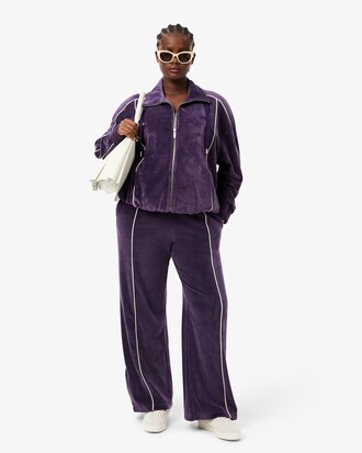 Pantalon de survêtement velours liserés