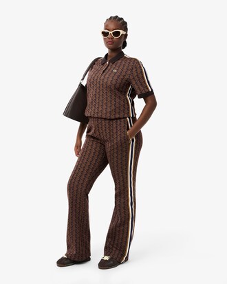 Pantalon de surv&ecirc;tement flare monogramme