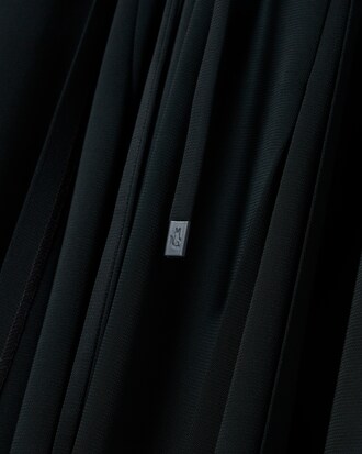 Robe longue col polo plissée Défilé