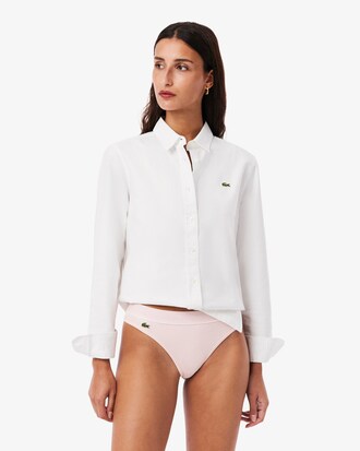 String coton côtelé crocodile brodé