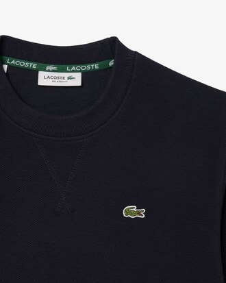 Sweatshirt relaxed fit col rond en Piqué