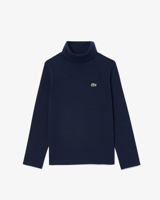 T-shirt coton col roulé