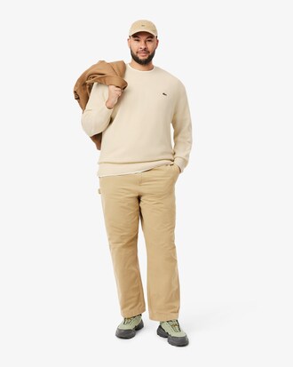 Pull en laine cardée col rond