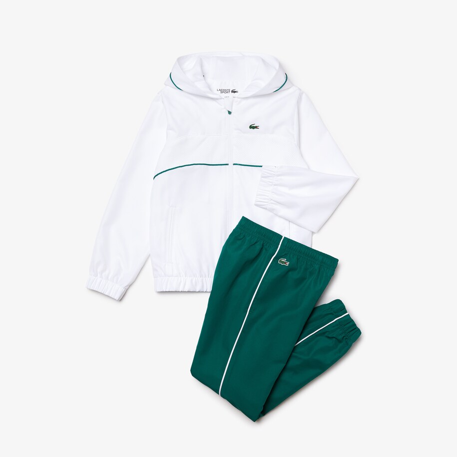 Ensemble De Survetement Garcon Tennis Lacoste Sport A Capuche Lacoste