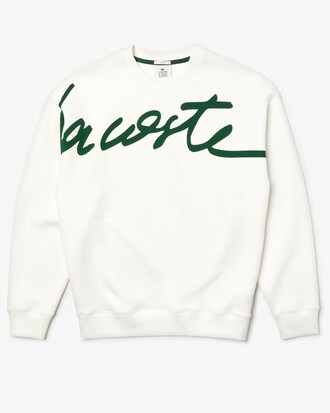 Sweatshirt unisexe Lacoste LIVE en molleton texturé avec signature