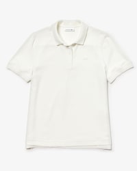 Polo Lacoste regular fit en crêpe avec ourlet asymétrique