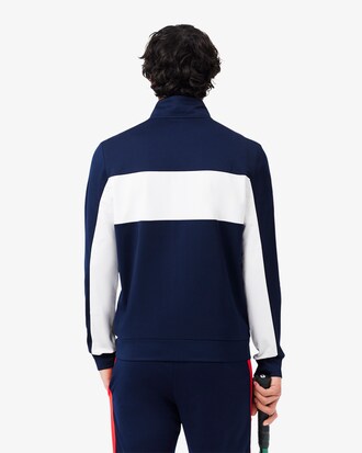 Sweatshirt zippé Tennis marquage imprimé