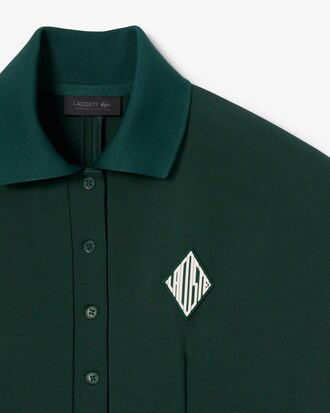 Robe col polo plissée Défilé