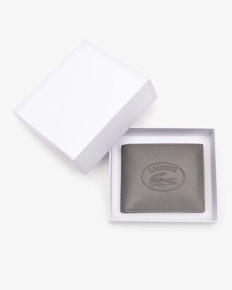 Portefeuille L.12.12 en cuir grainé embossé