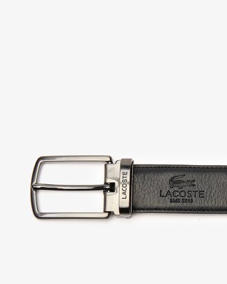 Coffret cadeau ceinture réversible en cuir 2 boucles aspect mat