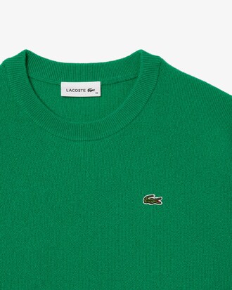 Pull relaxed fit laine cardée point mousse