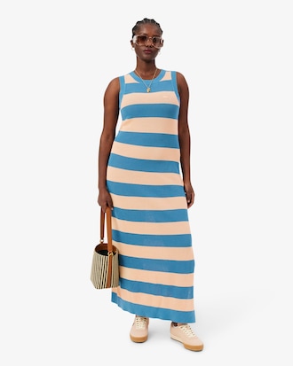 Robe ray&eacute;e coton