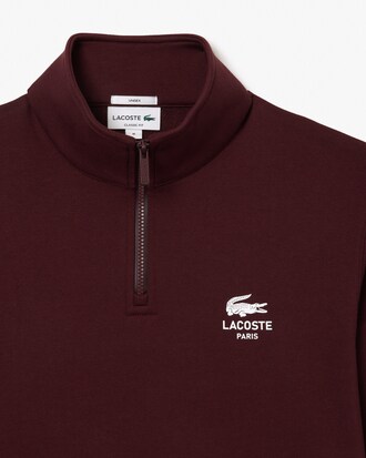 Sweatshirt col montant zippé imprimé