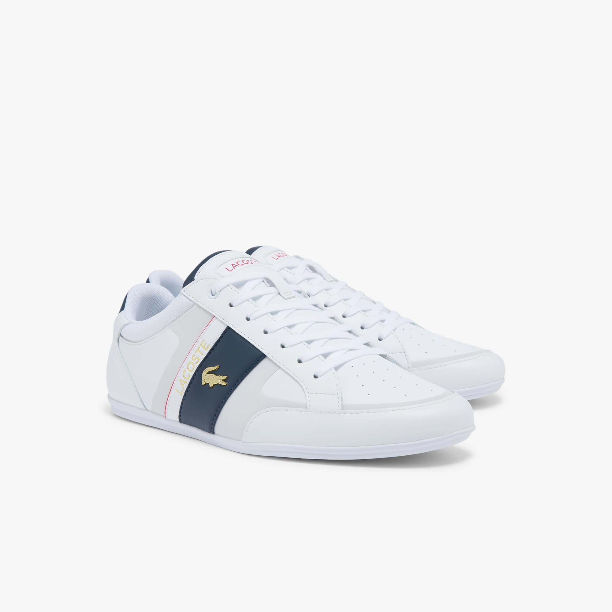 Sneakers Homme | Lacoste Sneakers Chaymon en cuir nappa Noir ~ Bechu Deroche