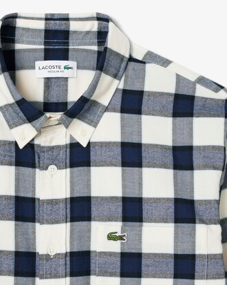 Chemise regular fit flanelle à carreaux