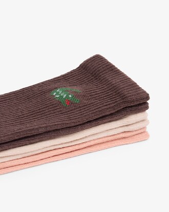 Lot de 3 paires de chaussettes c&ocirc;tel&eacute;es
