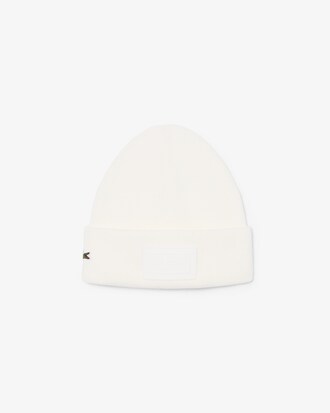 Bonnet laine m&eacute;lang&eacute;e avec badge