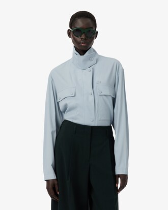 Chemise oversize laine mélangée Défilé