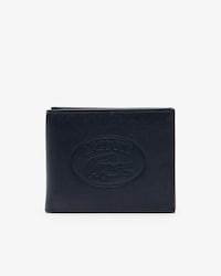 Men's L.12.12 Cuir Casual Embossed Lettering Leather 4 Card Wallet