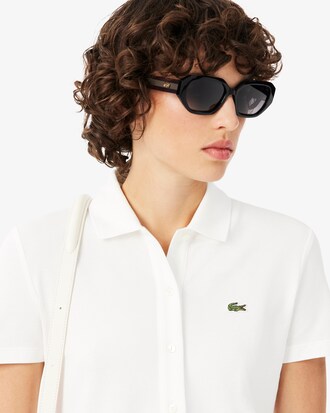 Robe polo pliss&eacute;e Piqu&eacute; stretch