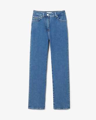 Jean denim taille haute straight fit