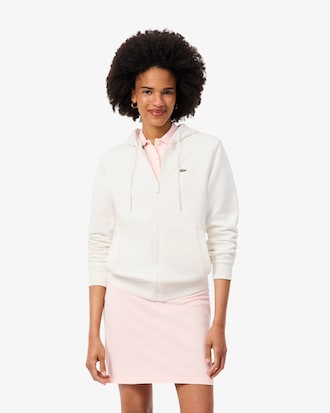 Sweatshirt zipp&eacute; &agrave; capuche molleton