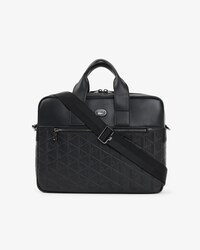 Sac ordinateur monogramme en cuir