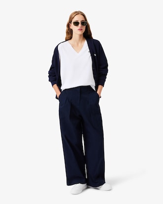 T-shirt relaxed fit coton doux col V