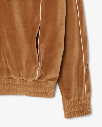 Sweatshirt oversize zippé velours
