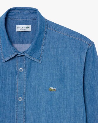 Chemise regular fit denim l&eacute;ger