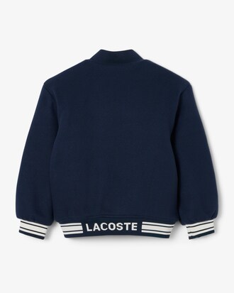 Blouson teddy avec badge crocodile