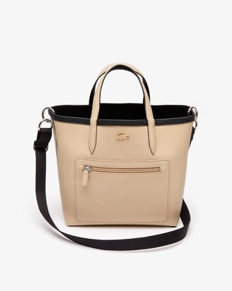 Sac cabas Mini Anna réversible en toile enduite piquée