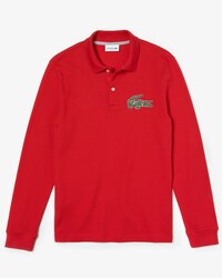 Polo regular fit Lacoste à manches longues avec badge multi croc