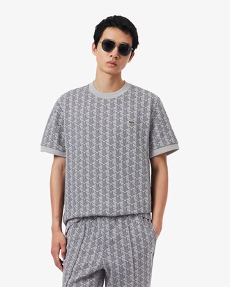 T-shirt jacquard monogramme
