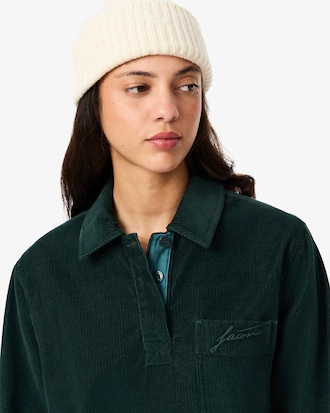 Robe polo oversize velours