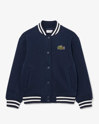 Bomber mixte molleton badge brod&eacute;