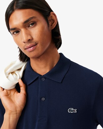 Polo regular fit en coton mélangé