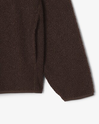 Sweatshirt polaire col montant zippé