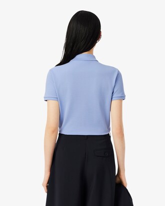 Polo L.12.D slim fit en mini piqué stretch