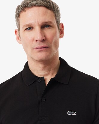 Polo regular fit en coton m&eacute;lang&eacute;