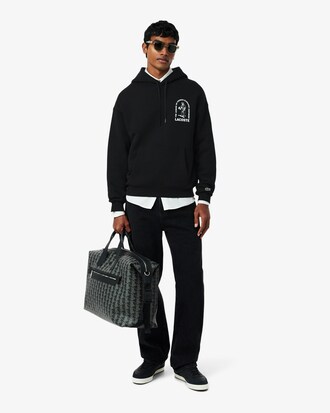 Sweatshirt &agrave; capuche loose fit imprim&eacute;