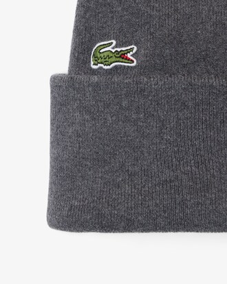 Bonnet laine m&eacute;lang&eacute;e brod&eacute;