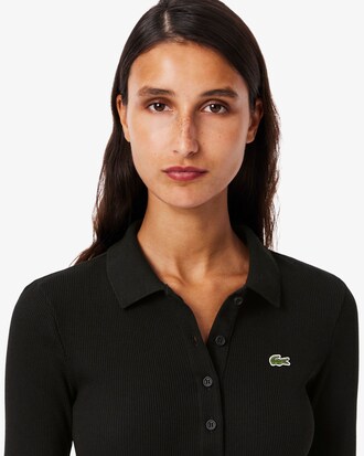 Polo slim fit L.12.D coton côtelé