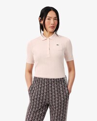 Polo maille pointelle slim fit