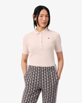 Polo maille pointelle slim fit
