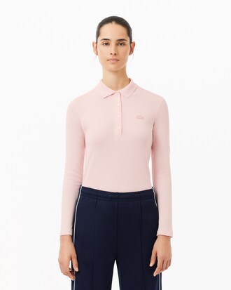 Polo L.12.D slim fit en mini Piqué stretch